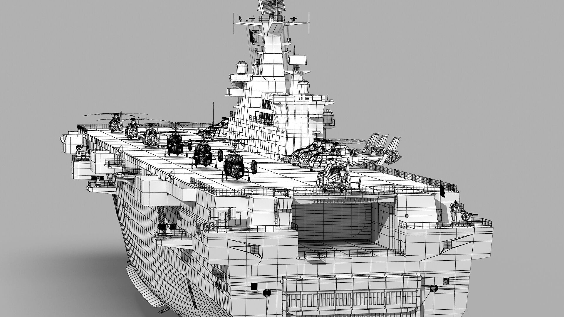 Chinese Navy Type 075 Amphibious Assault Ship 3D model_18