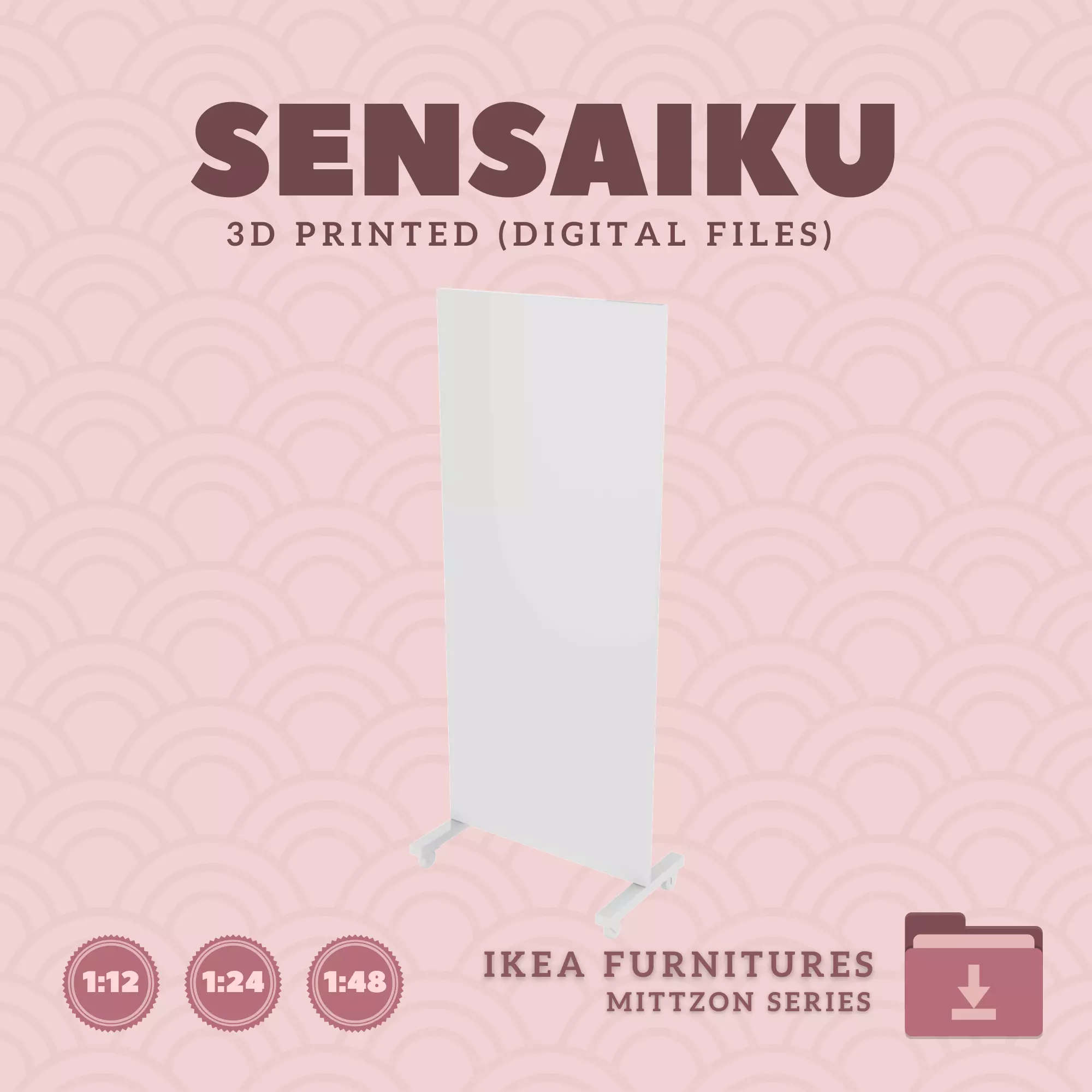2 MITTZON Frame with Castors V2 for Dollhouse - IKEA - 3D Print 3D print model