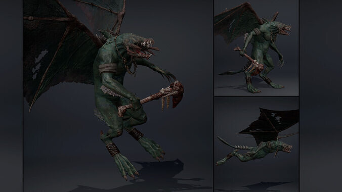 Venomshade Furry Brutal Low-poly 3D model