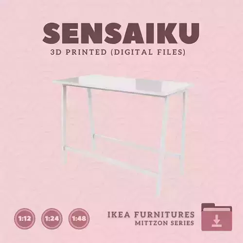 10 MITTZON Conference Table V3  for Dollhouse - IKEA - 3D Print