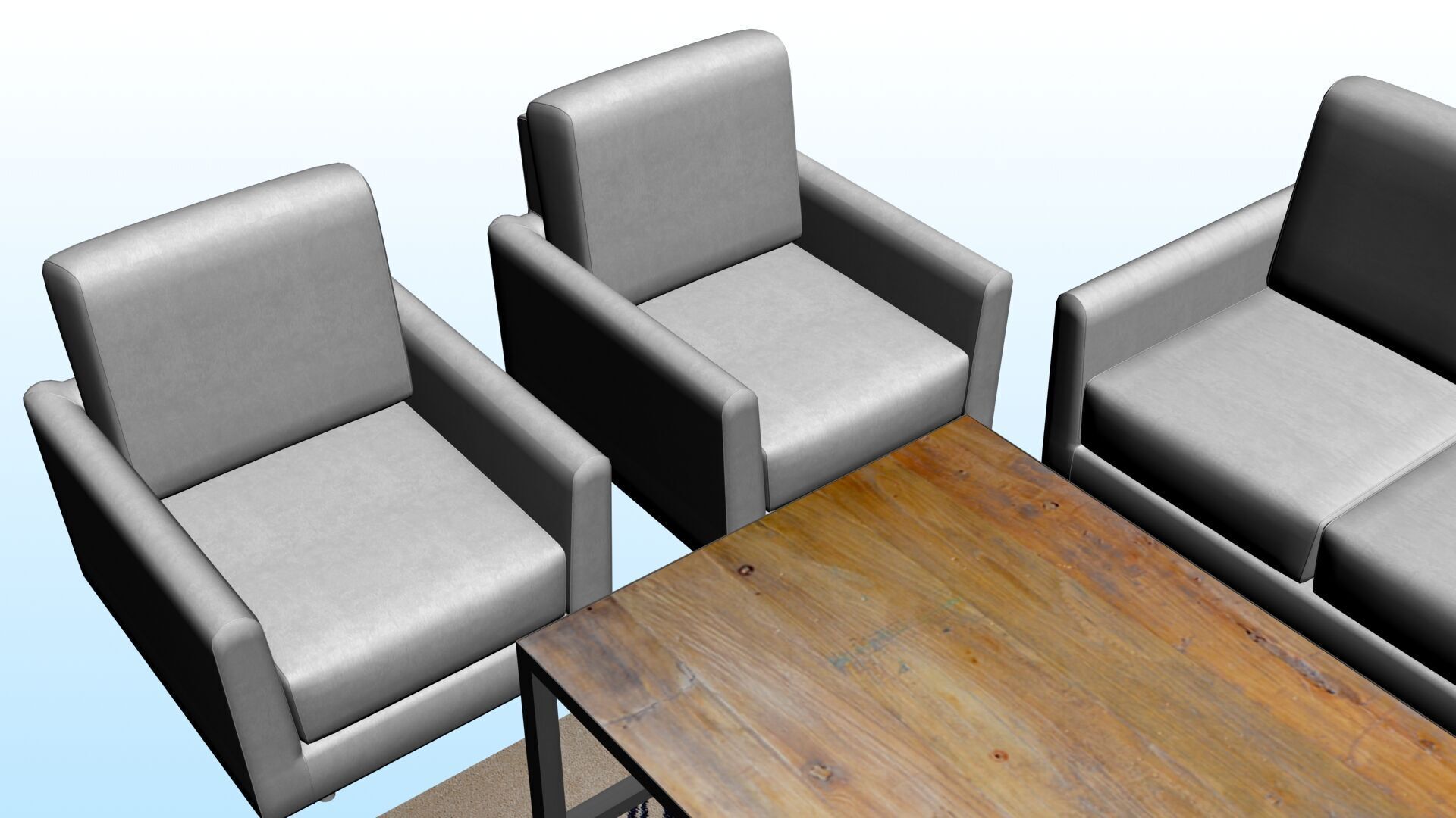 SOFA SET WITH CARPET 03 3D model_14