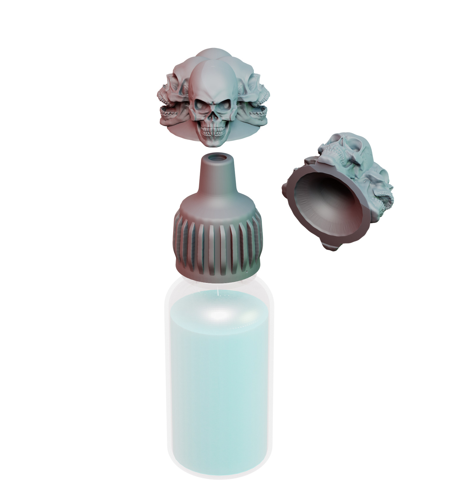 3D Color caps 3D print model_14