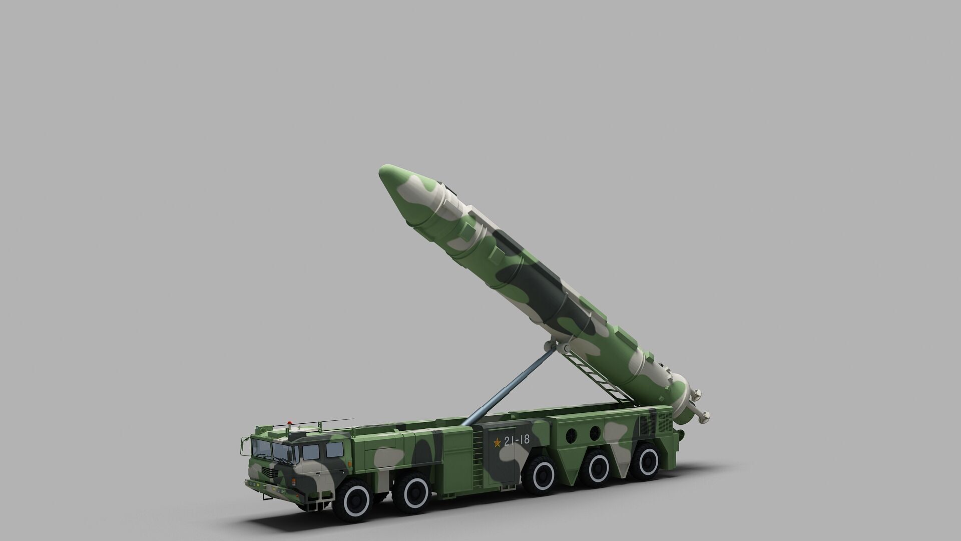 PLA DF-21 Missile 3D model_1