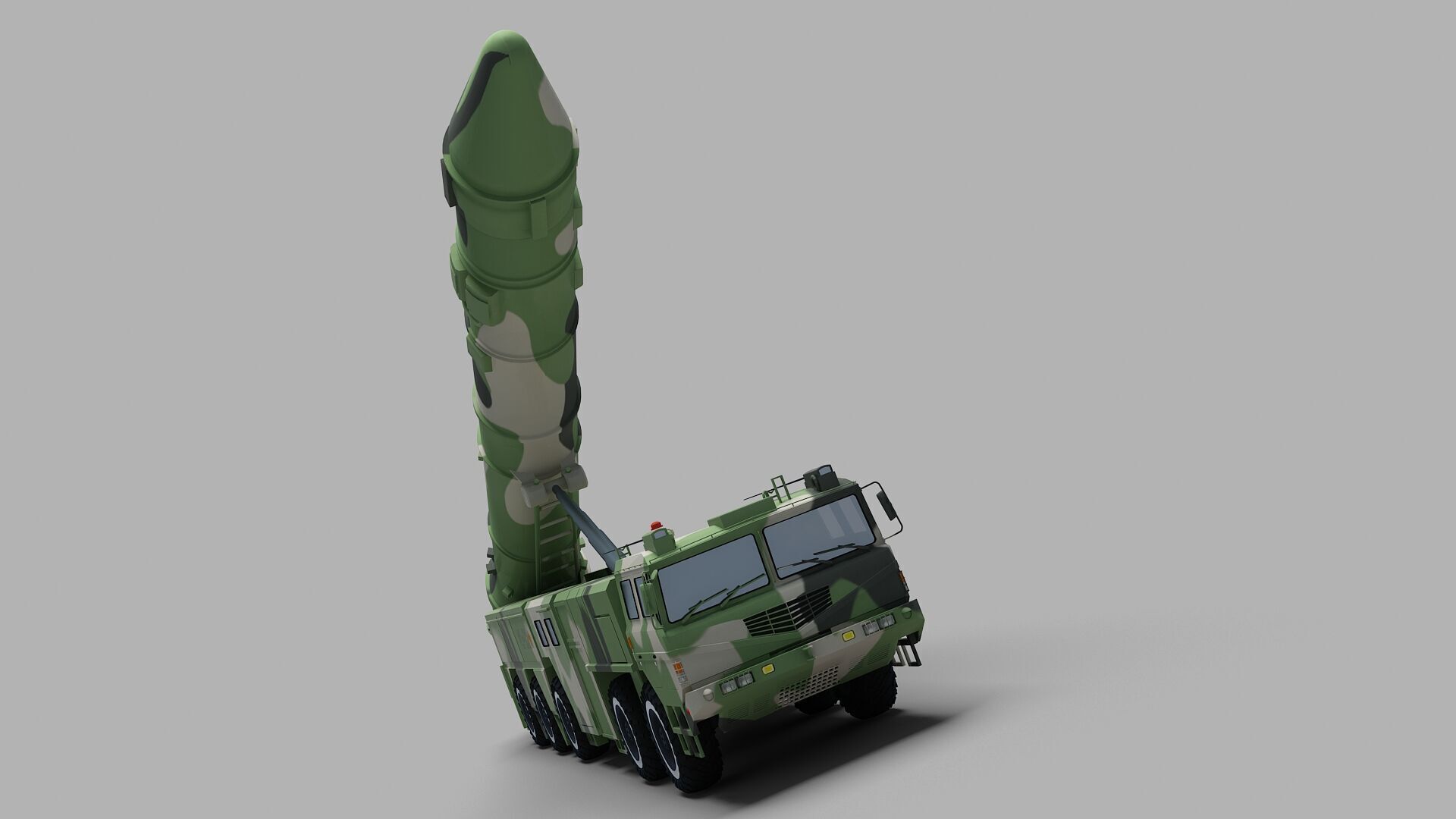 PLA DF-21 Missile 3D model_7