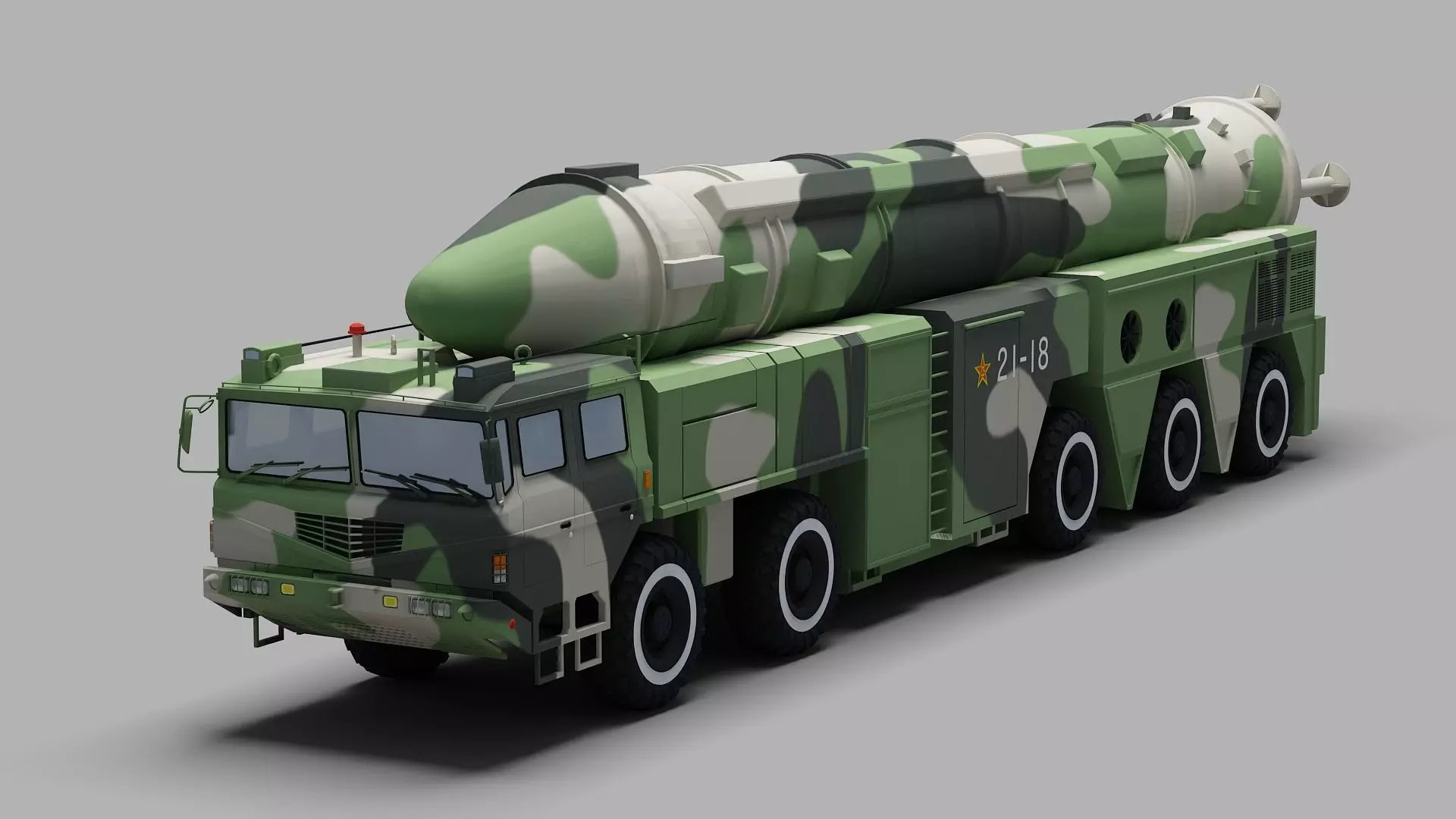 PLA DF-21 Missile 3D model_0