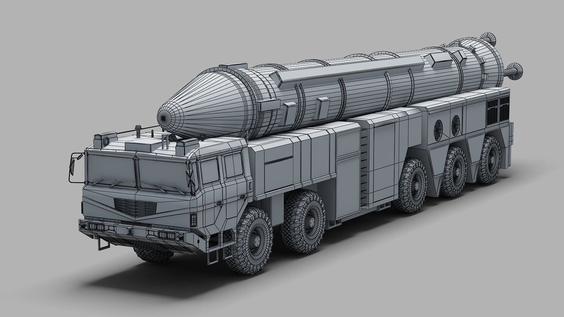 PLA DF-21 Missile 3D model_13