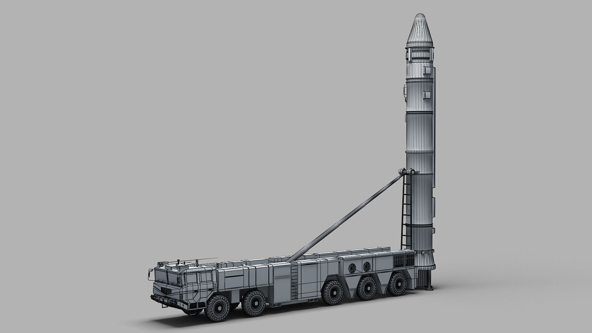 PLA DF-21 Missile 3D model_14