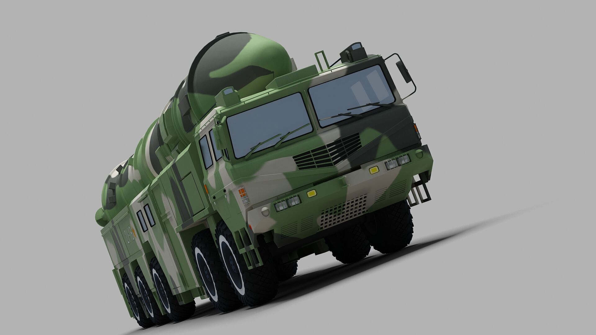 PLA DF-21 Missile 3D model_6