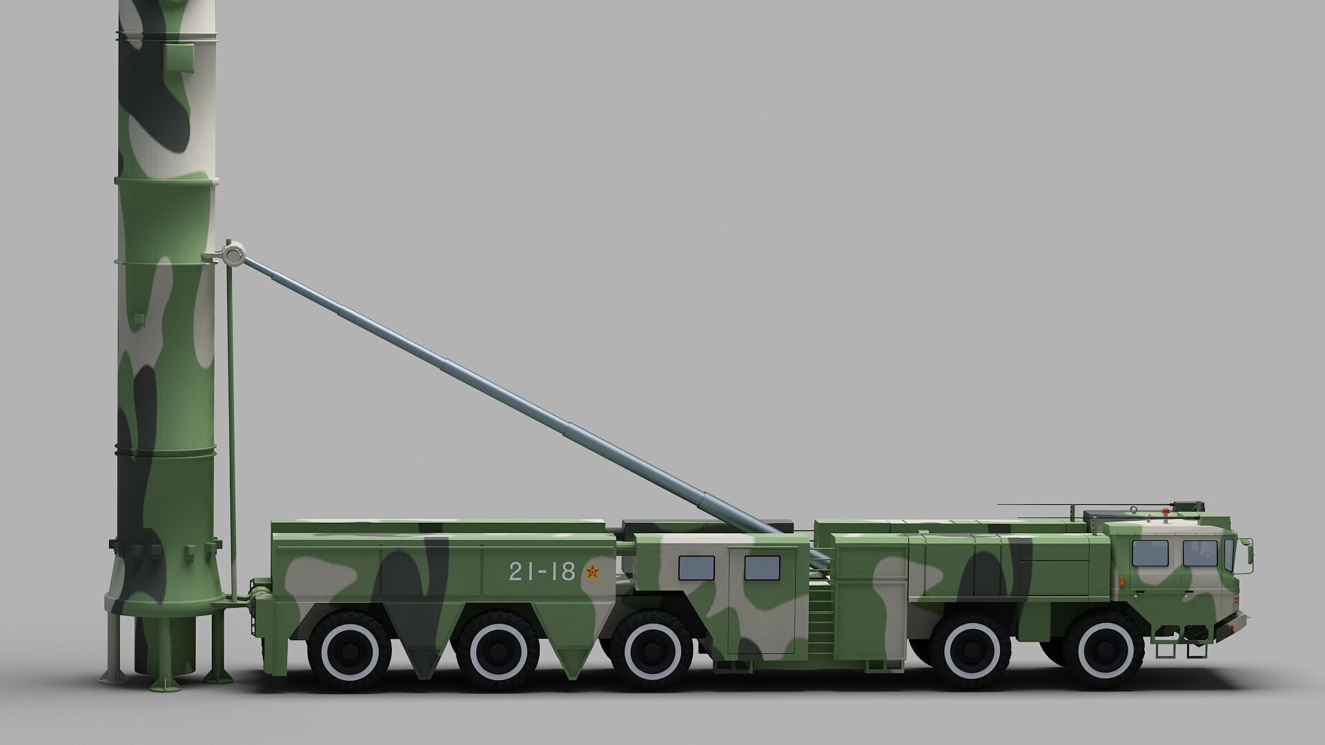 PLA DF-21 Missile 3D model_11