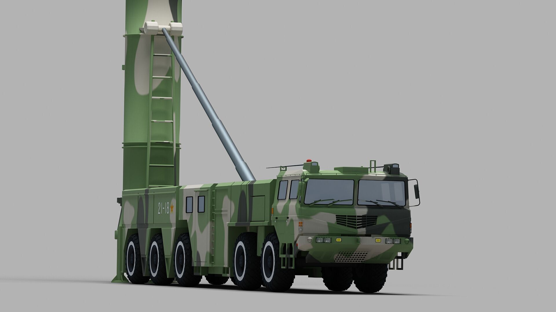 PLA DF-21 Missile 3D model_12