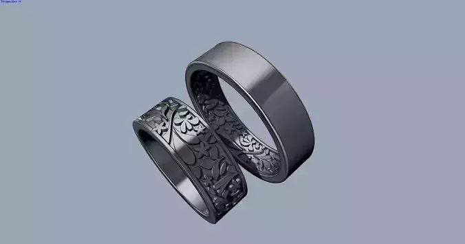 Floral Wedding Bands - Argollas matrimonio 