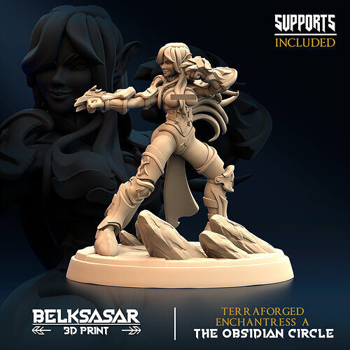 Terraforged Enchantress A Nude 3D print model