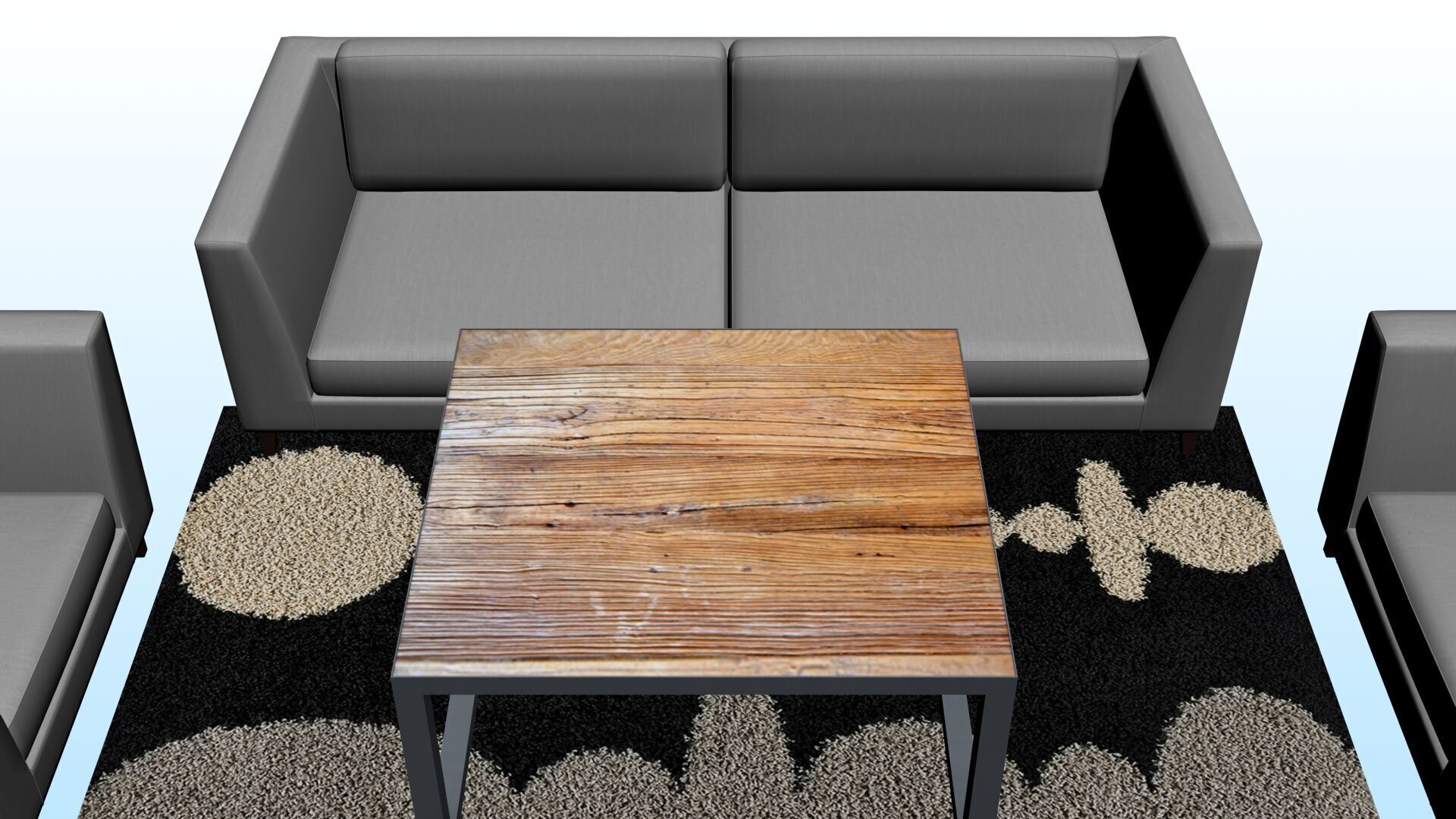 SOFA SET WITH CARPET 04 3D model_7