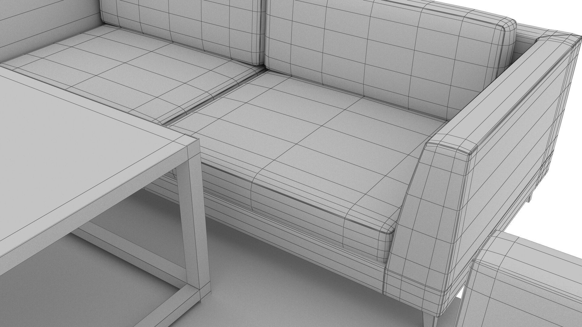 SOFA SET WITH CARPET 04 3D model_17