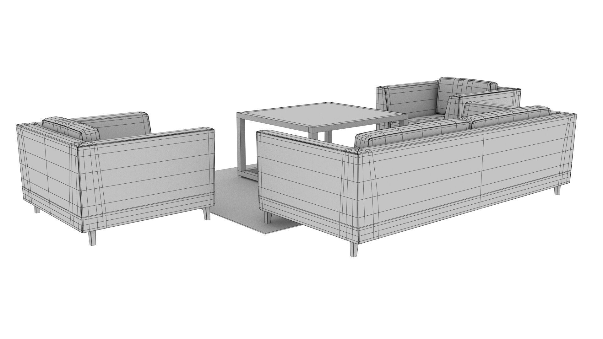 SOFA SET WITH CARPET 04 3D model_15