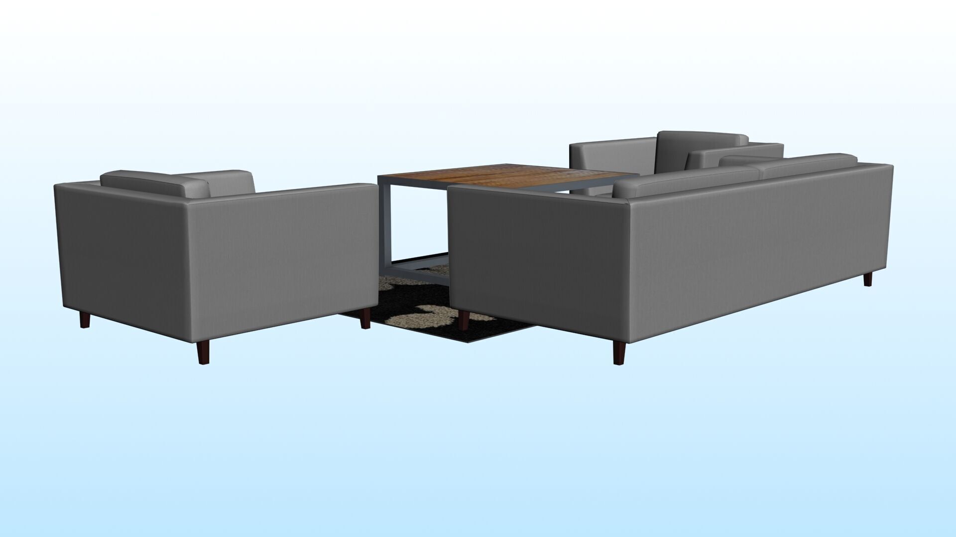 SOFA SET WITH CARPET 04 3D model_3