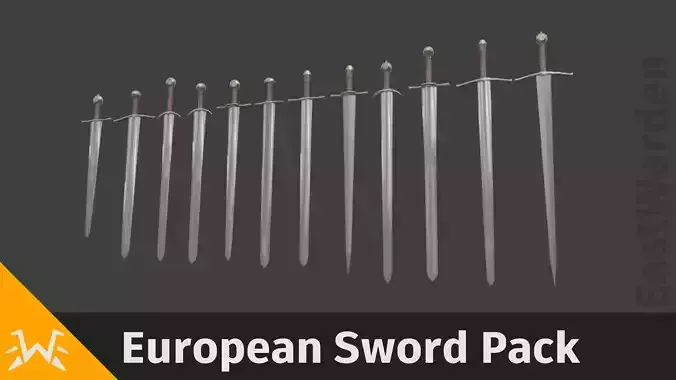 European sword pack - Game-Ready