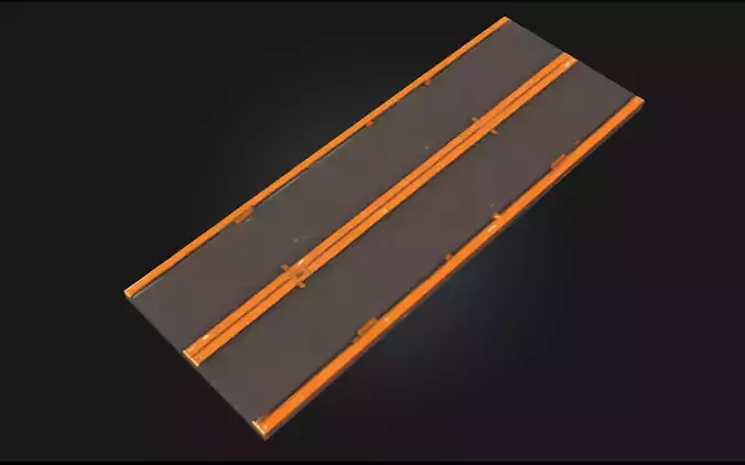 Futuristic Runway  Sleek Pathway to Tomorrow 3D model