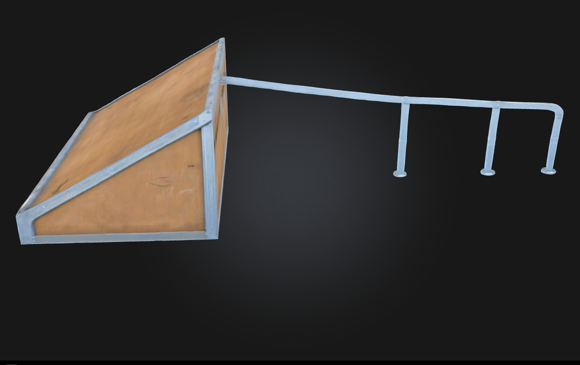 Skate Ramp Challenge Extreme Thrills in Urban Design 3D model_2