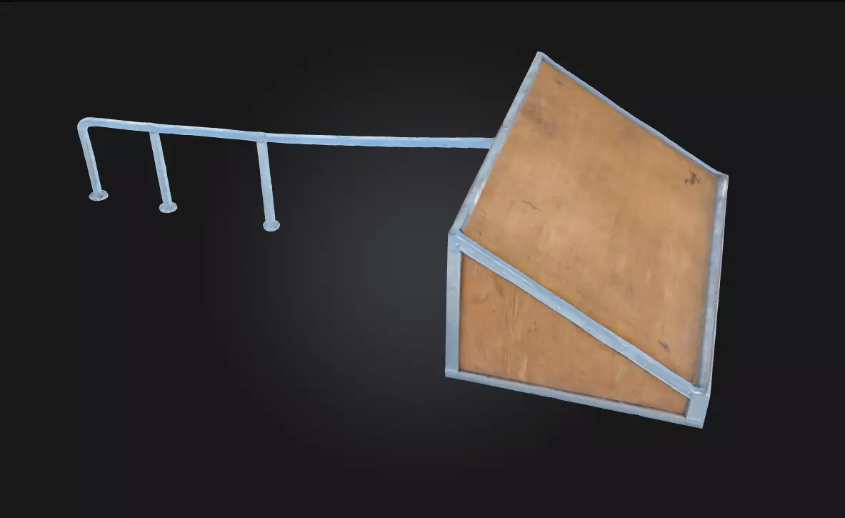 Skate Ramp Challenge Extreme Thrills in Urban Design 3D model_0