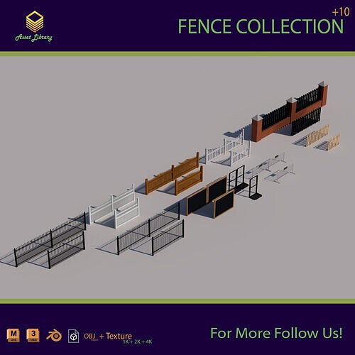 Fence Collection 3D model