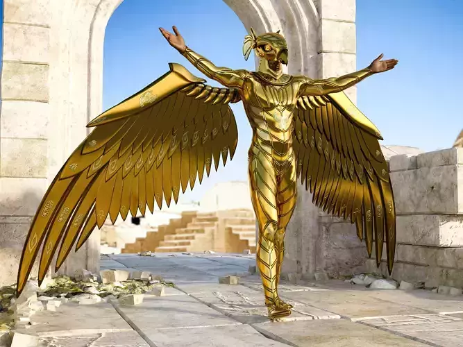 Horus - God of The Sky Low-poly 3D model