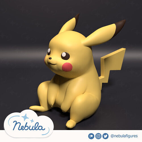 Pikachu 3D print model