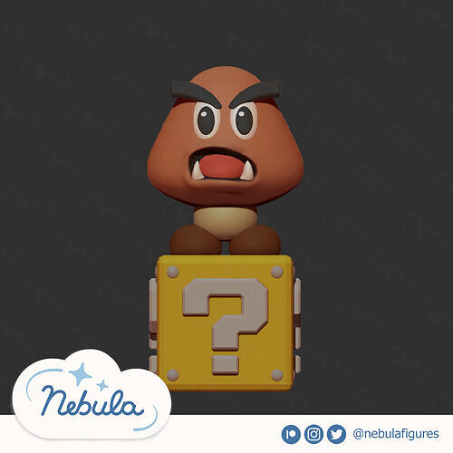 Goomba 3D print model