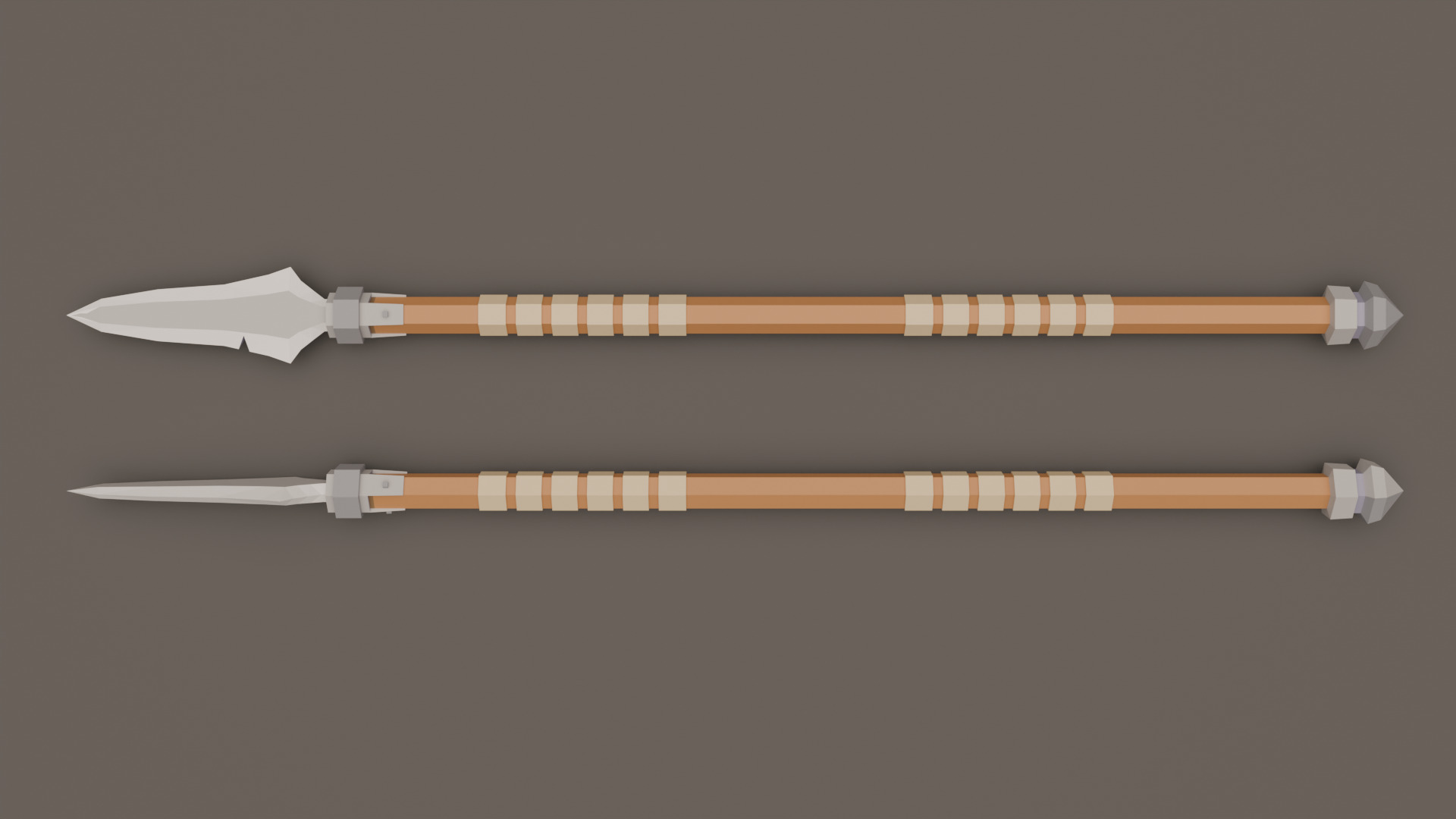 Low Poly Fantasy Weapons Pack Low-poly 3D model_6