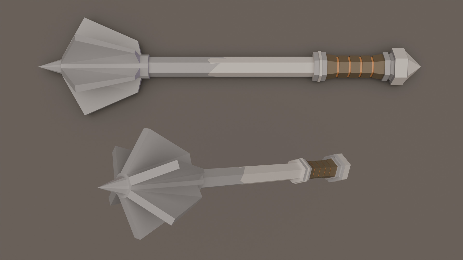 Low Poly Fantasy Weapons Pack Low-poly 3D model_5