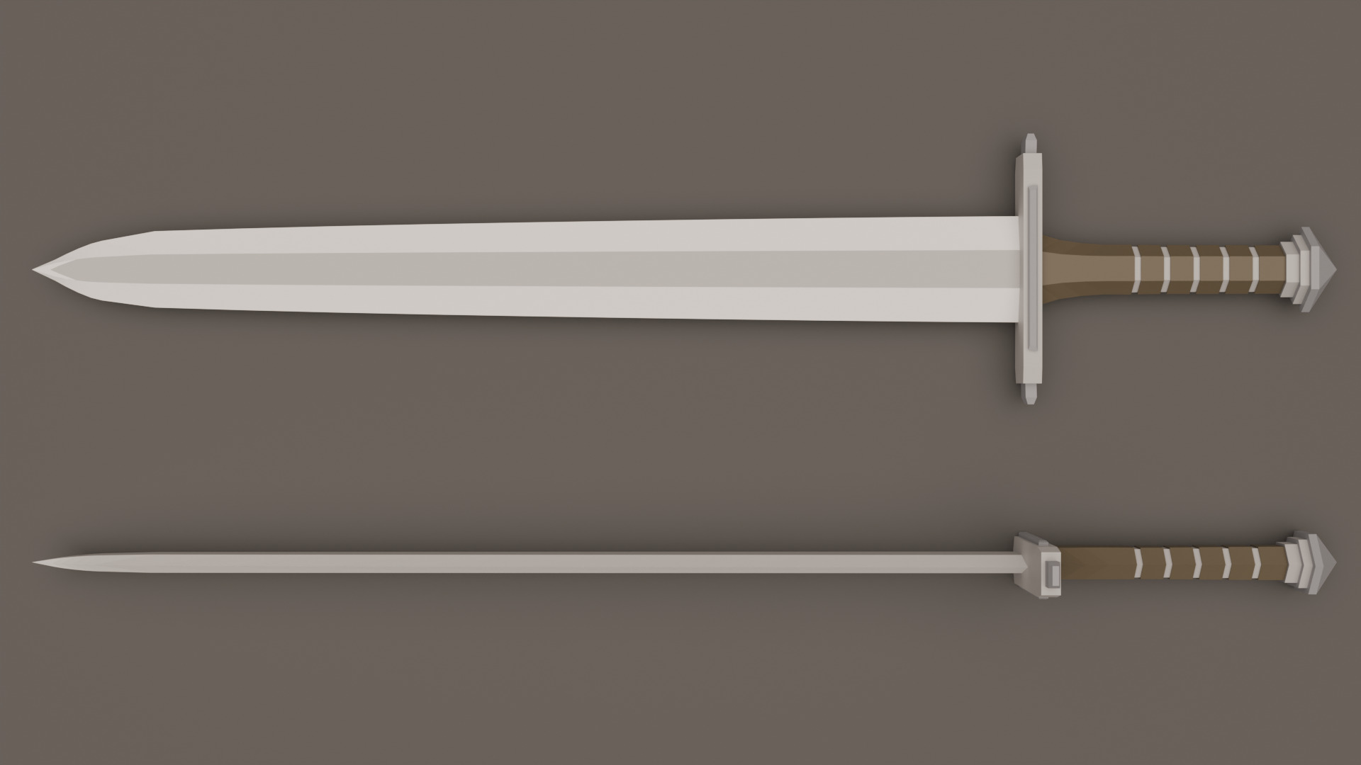 Low Poly Fantasy Weapons Pack Low-poly 3D model_7