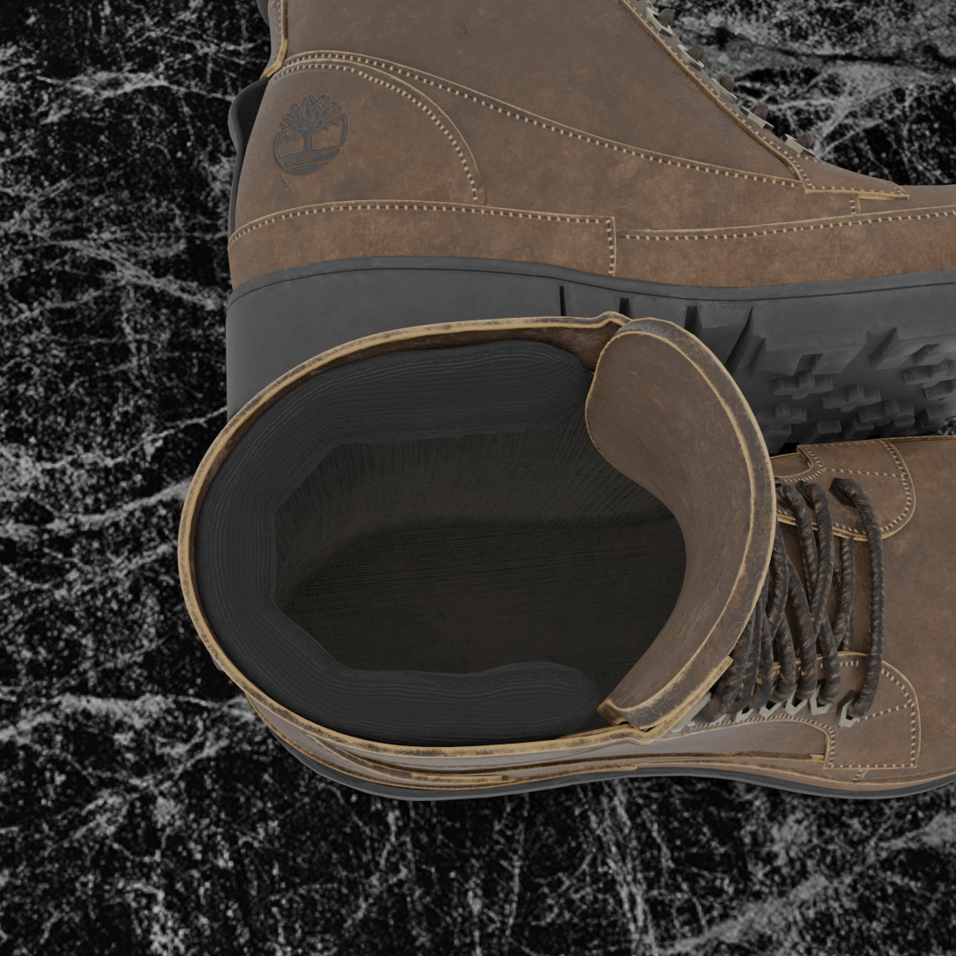 TIMBERLAND ORIGINALS 2 3D SHOES Low-poly 3D model_11