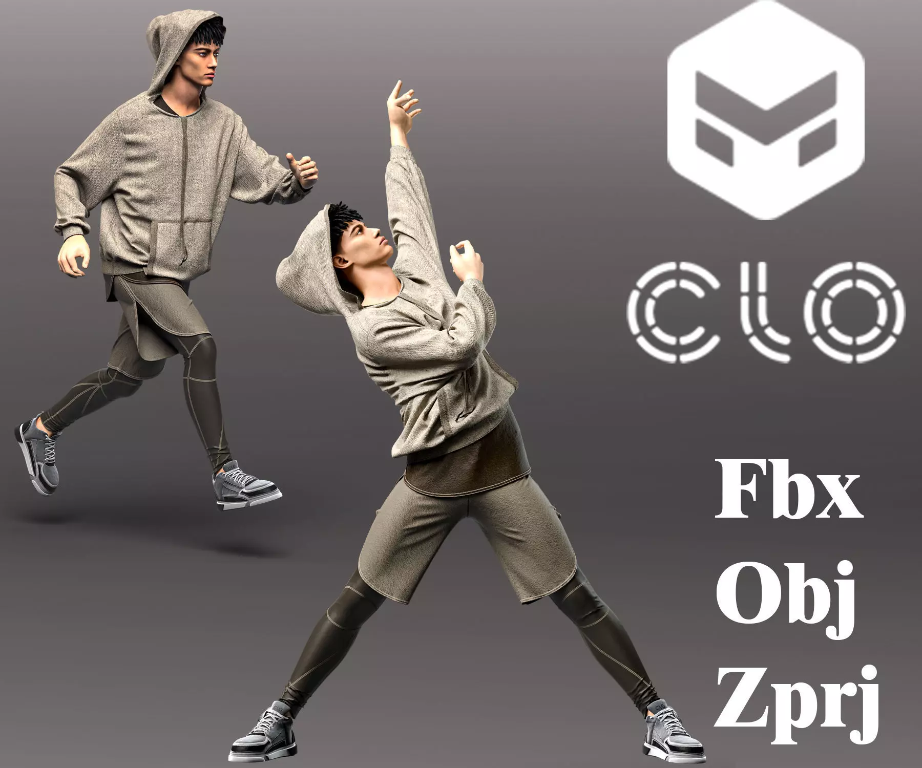 Mens sportswear 3D model