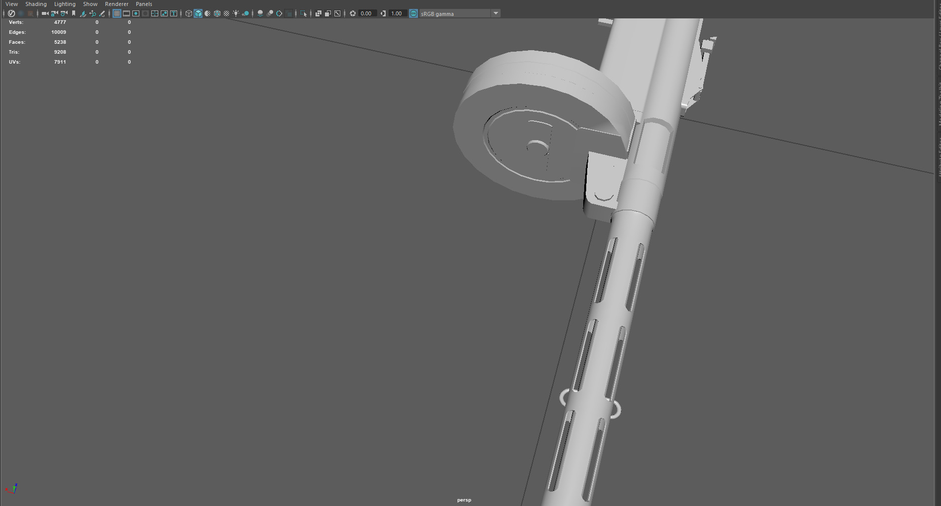 Low Poly Suomi KP31 SMG 3D Model Low-poly 3D model_5