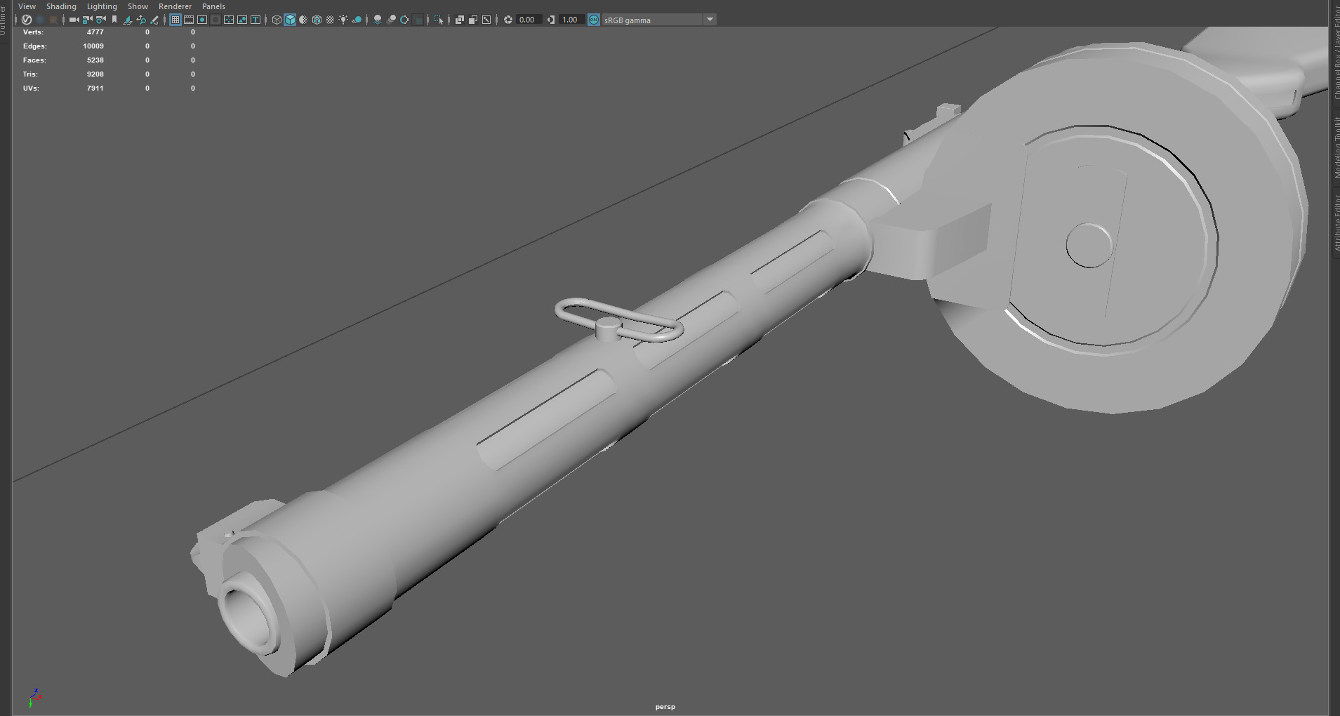 Low Poly Suomi KP31 SMG 3D Model Low-poly 3D model_6
