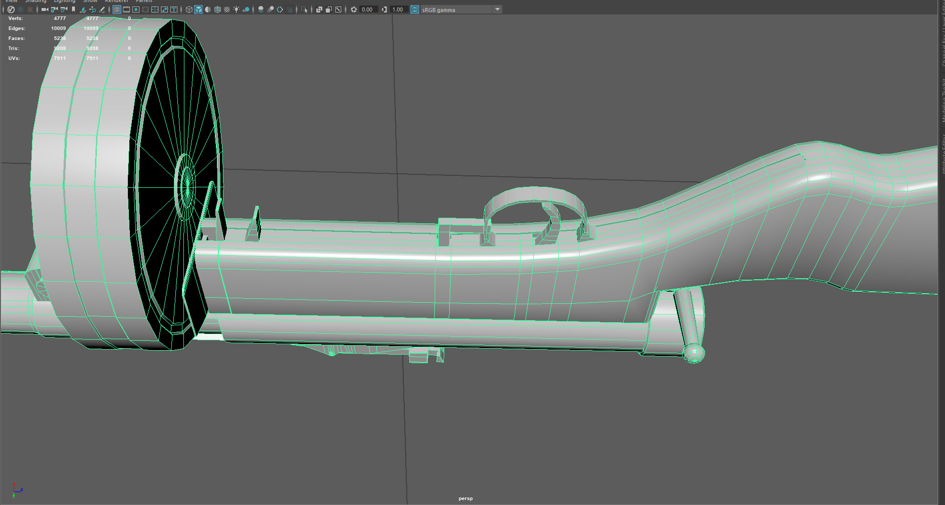 Low Poly Suomi KP31 SMG 3D Model Low-poly 3D model_7