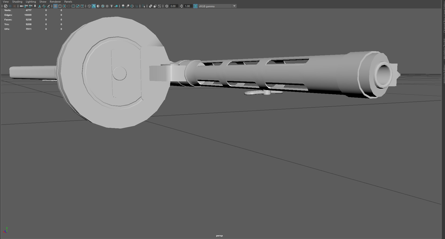 Low Poly Suomi KP31 SMG 3D Model Low-poly 3D model_3