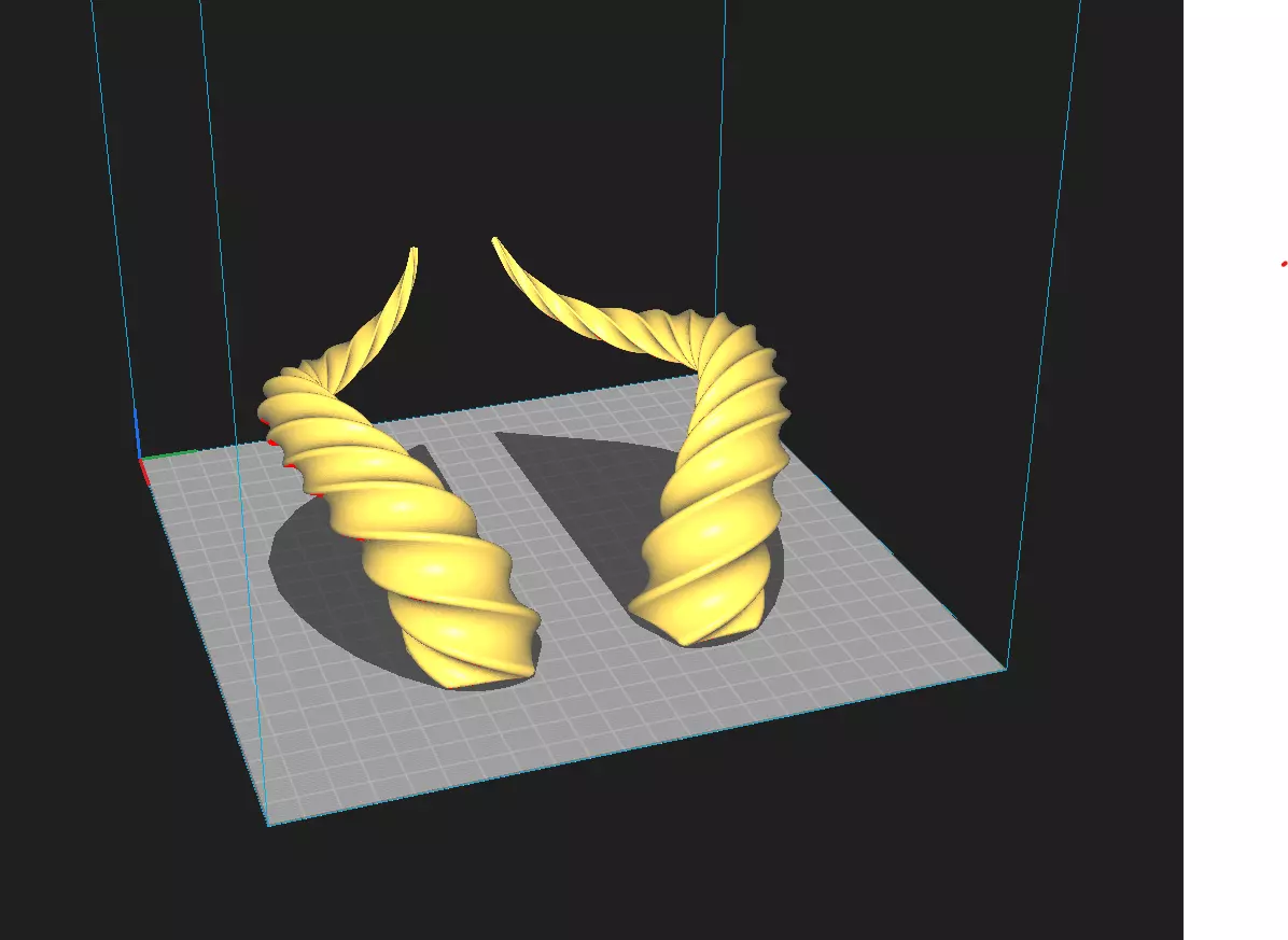 Motorcycle Helmet Accessory Bull Horns 3D print model