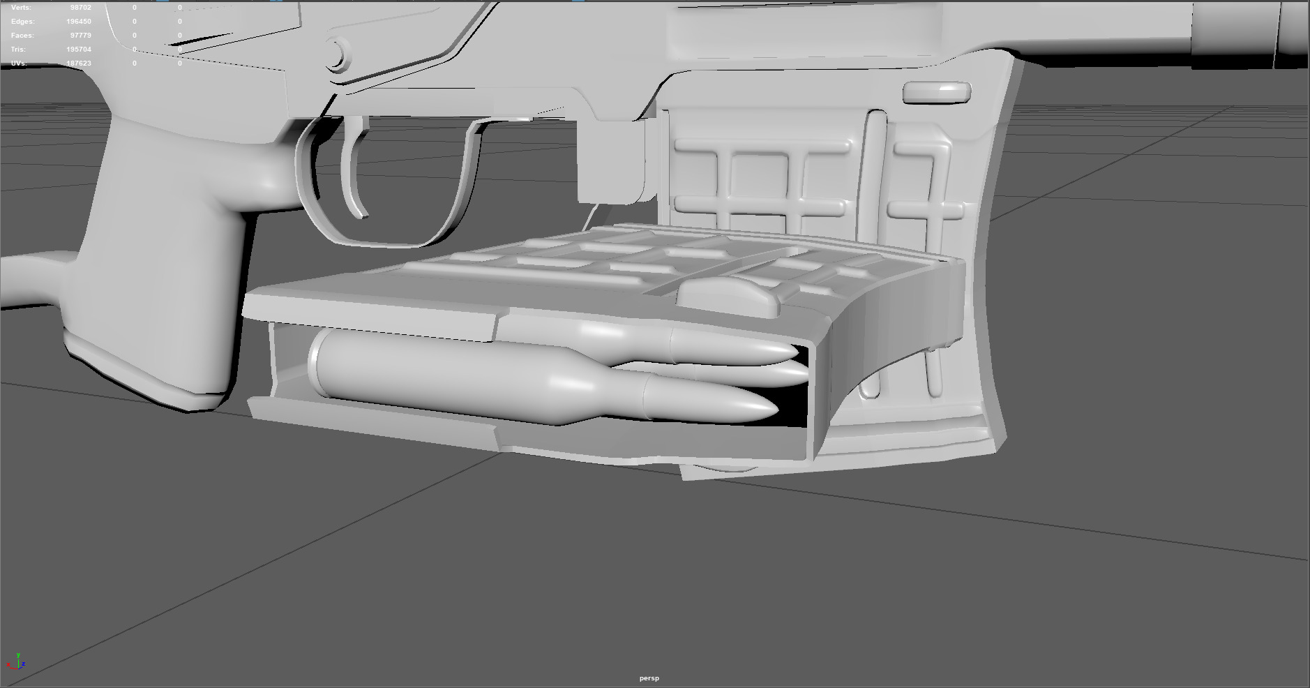 Low Poly SVD Dragunov Sniper Rifle 3D Model Low-poly 3D model_2