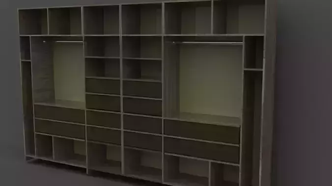 Modern Minimalist 3D model of a Cabinet 3D model