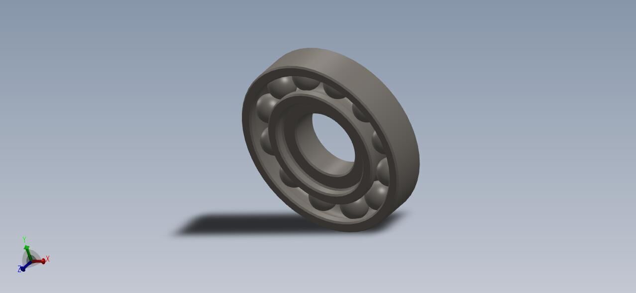 Bearing 114 L 21 mm D 3D print model_1