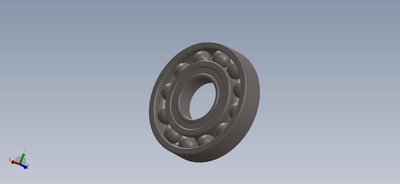 Bearing 114 L 21 mm D 3D print model_2