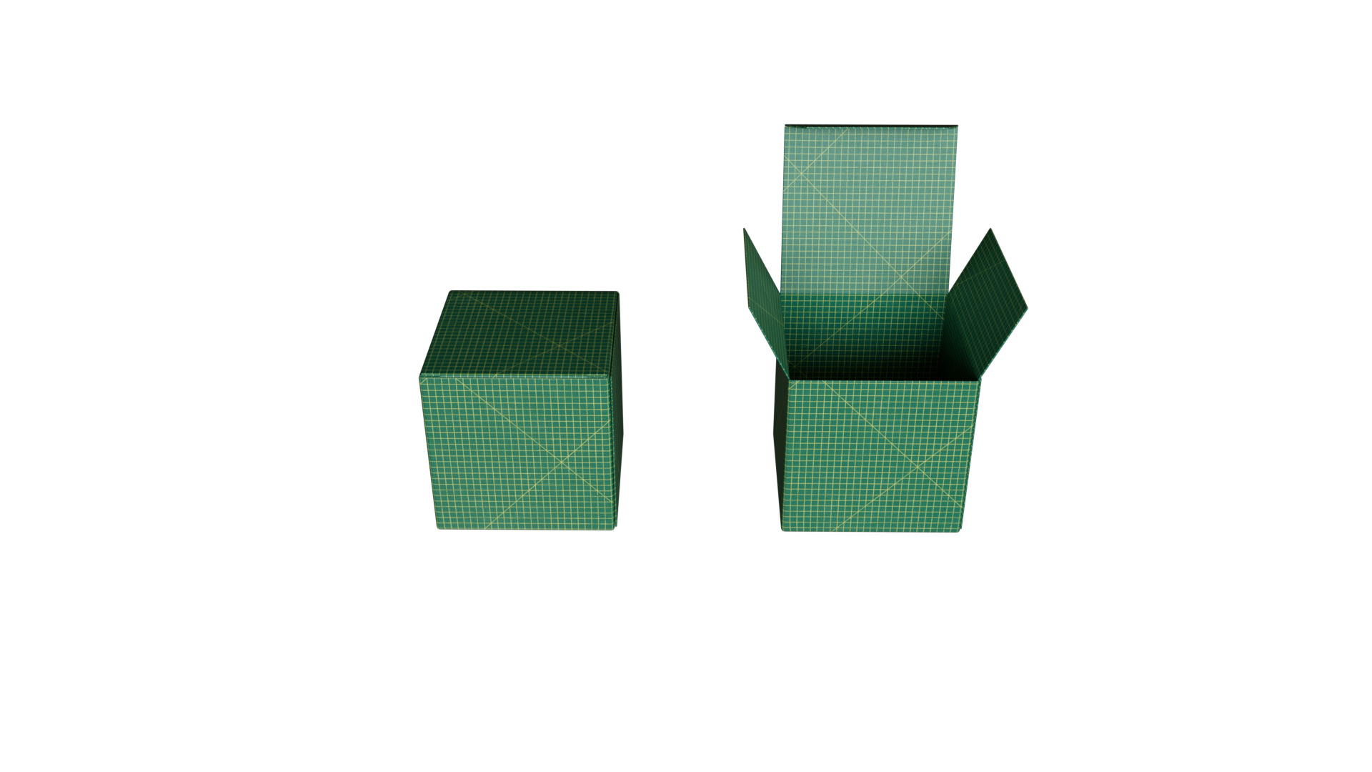 Paper Gift Box Mockup  3D model_5