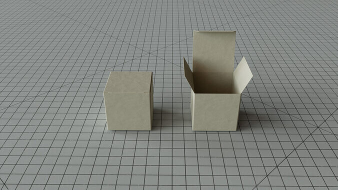 Paper Gift Box Mockup  3D model