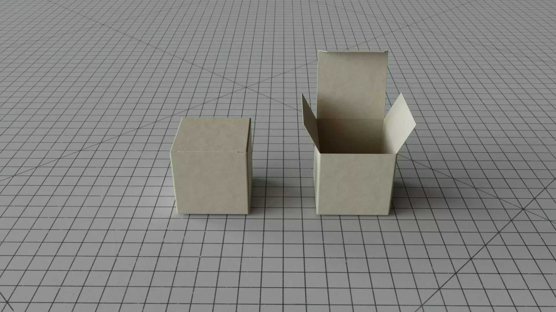 Paper Gift Box Mockup  3D model_0