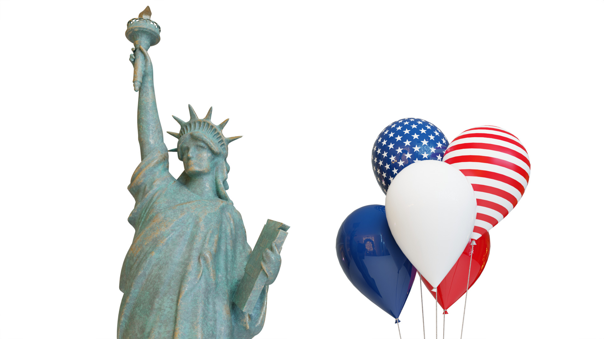 Independence Day pack 3D model_10