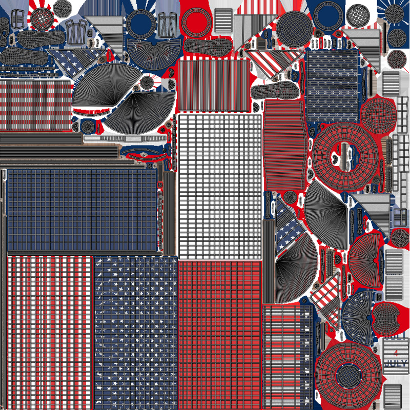 Independence Day pack 3D model_17