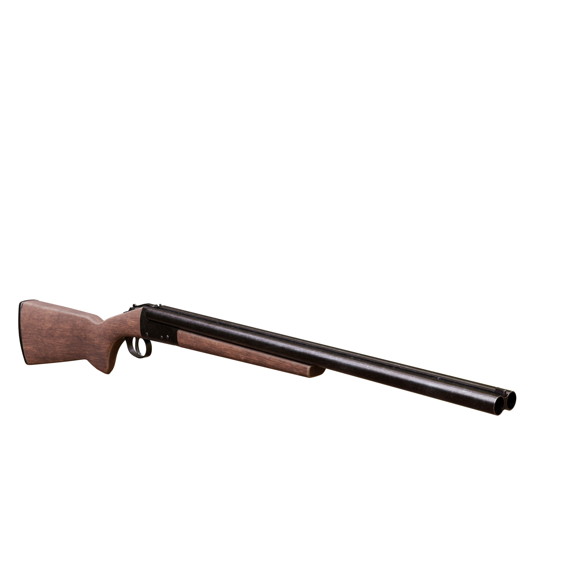 Double Barrel Shotgun 3D model_9