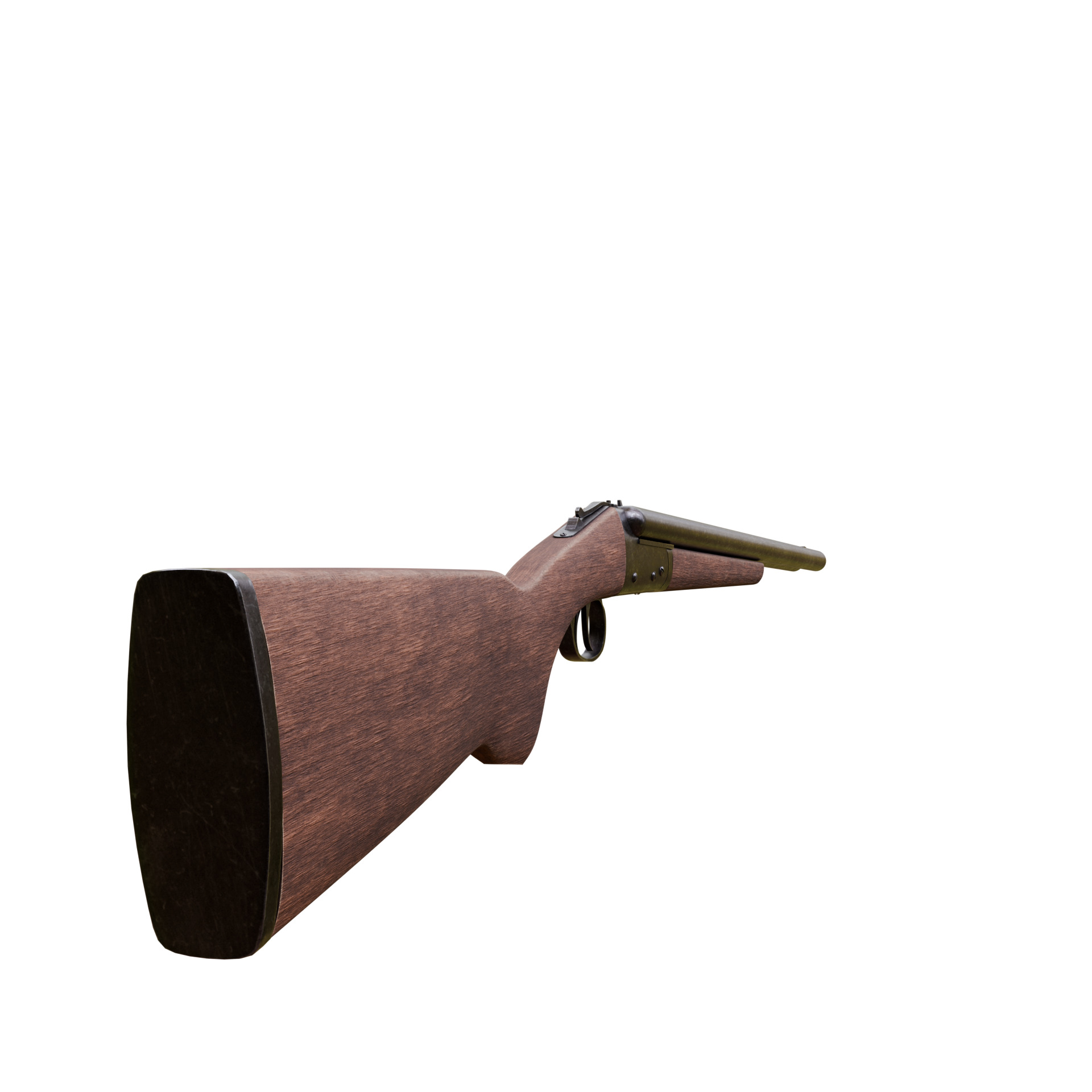 Double Barrel Shotgun 3D model_14