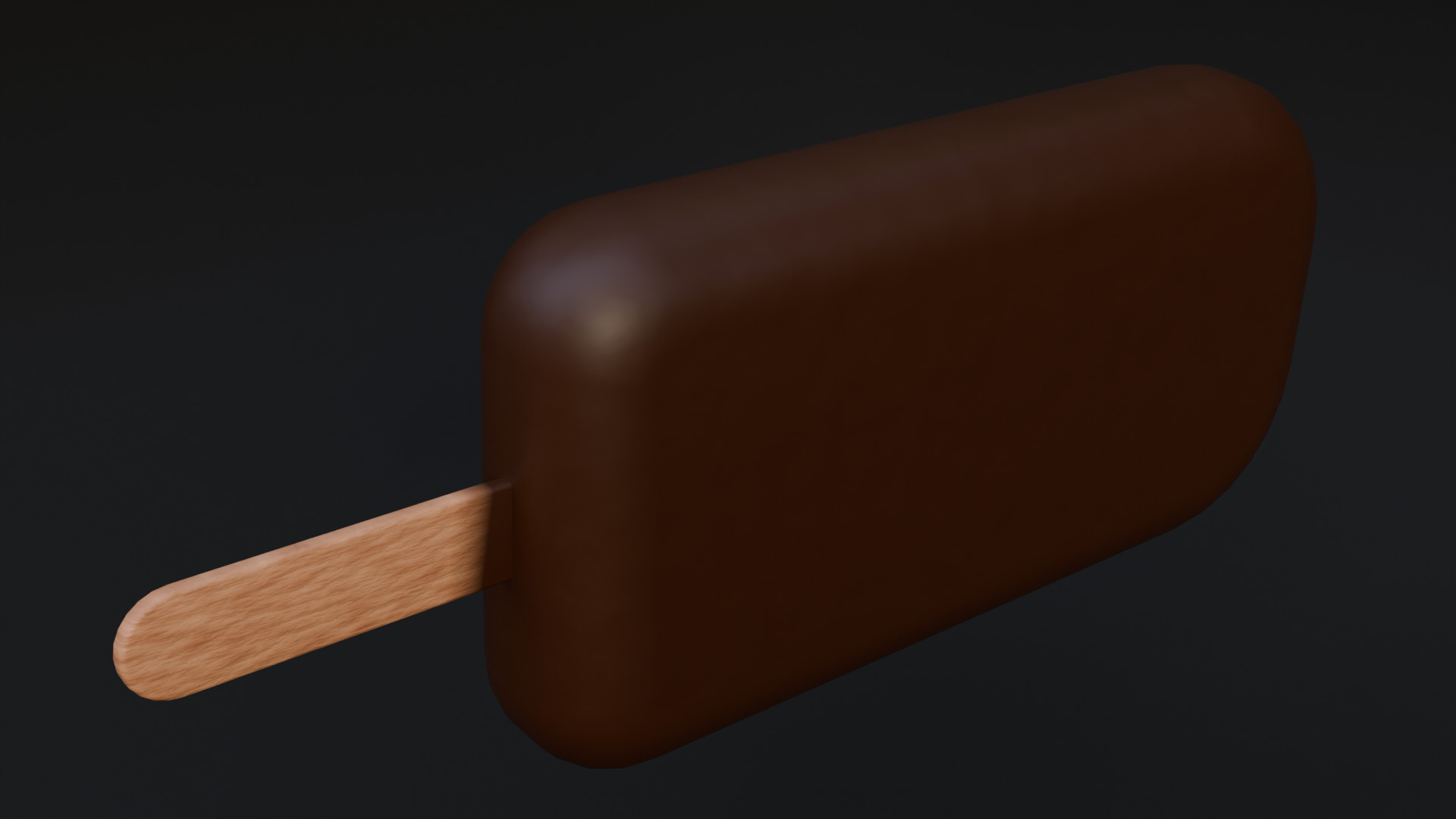 Ice Cream on Stick Low-poly 3D model_5